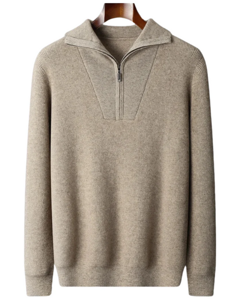 Portofino Cashmere Half Zip Sweater