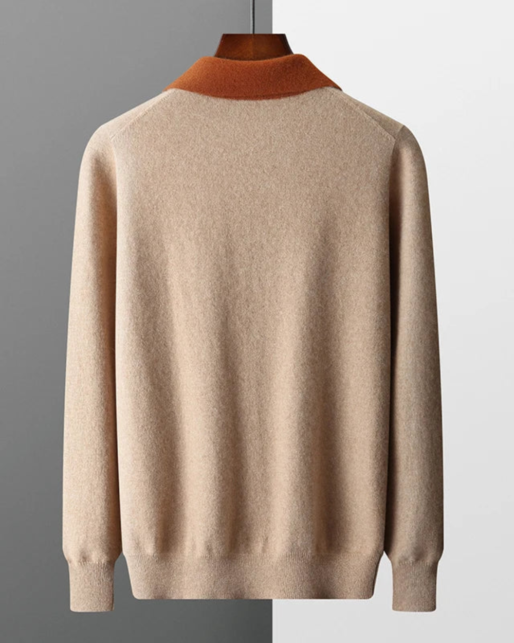 Castelle Cashmere Zip Up Polo