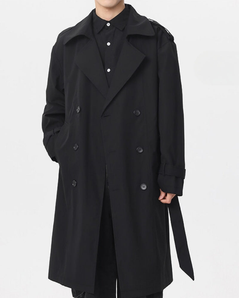 Classic Double-Breasted Trench Coat